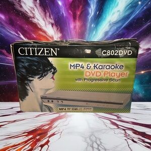 *BRAND NEW* Citizen C802DVD MP4 & Karaoke DVD Player Progressive Scan